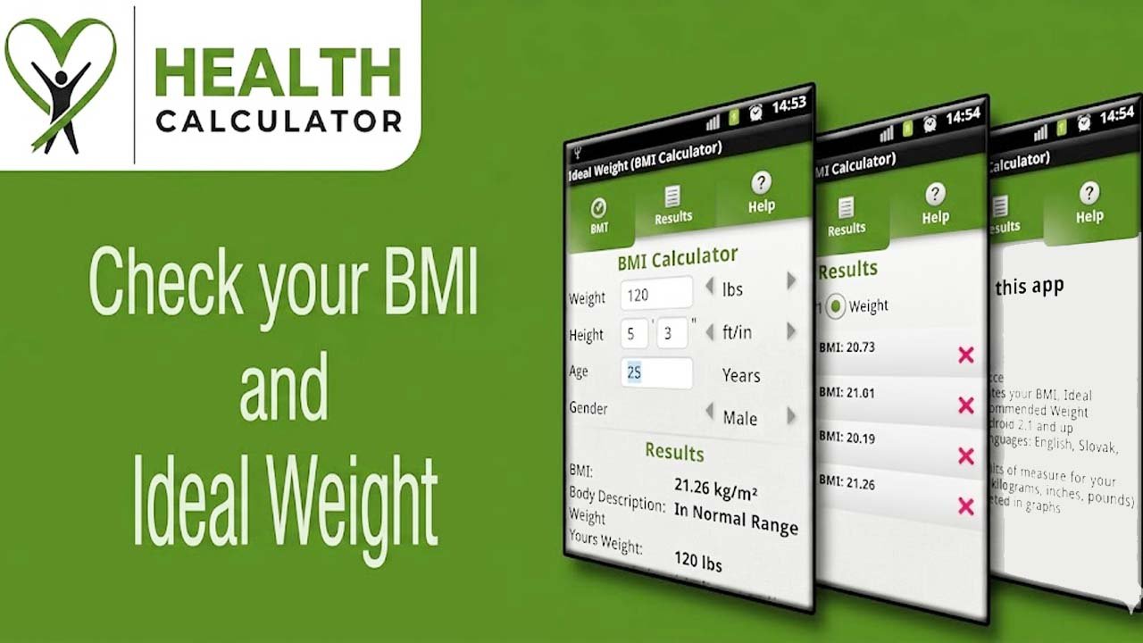 ideal weight vs bmi calculator comparison