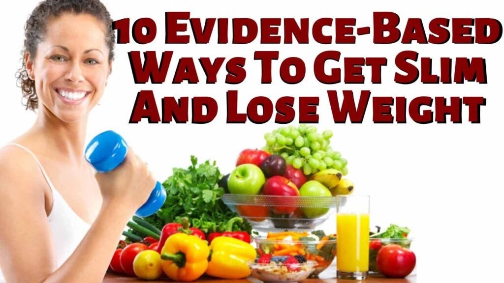 Healthy weight loss with balanced nutrition, regular exercise, and evidence-based lifestyle habits